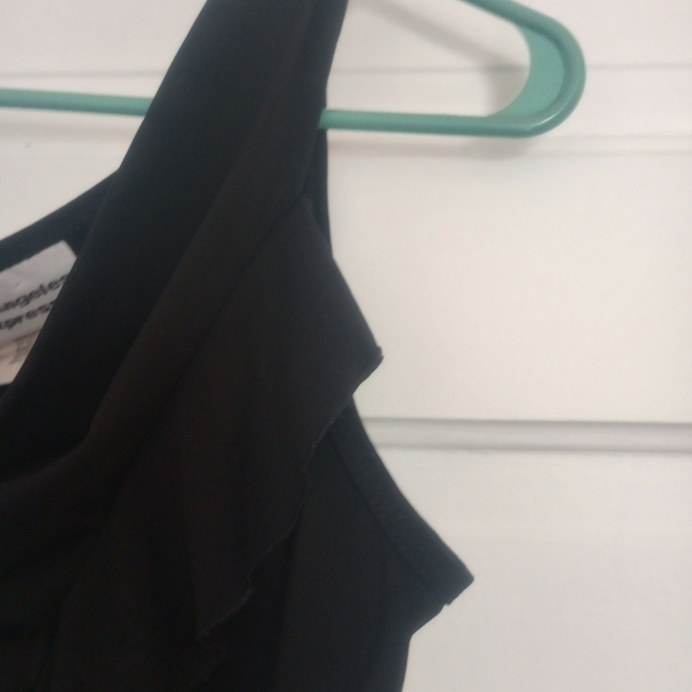 Black Tank Ruffle Front - Picture 3 of 5
